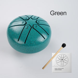 3 Inches Steel Tongue Drum 6 Notes Rain Chime Ethereal Hand Pan for Meditation Yoga Musical Education