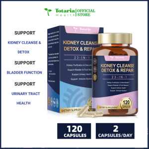 Totaria Kidney Cleanse Detox & Repair Chanca Piedra & Cranberry Pills for Bladder Control Support Maximum Strength Urinary Pain Relief for Kidney Stones Breaker Cranberry Urinary Tract Health for Woman Men