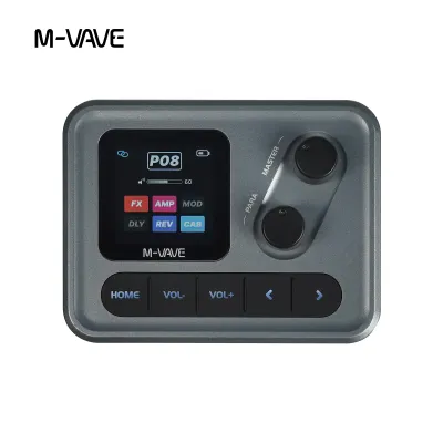 M-VAVE | M-VAVE Pocket AMP Guitar/Bass Multi Effects 6 Modules 80+ Built-in Presets LOOPBACK Recordable Bluetooth App Control