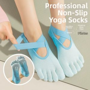 Anti-slip Durable Breathable Five-toe Yoga Socks