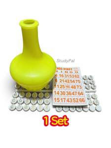 Classic Pinoy Bingo Game Set w/50’s Bingo Cards High Quality (Ramdom Color)