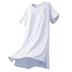 Áo ngủ AIMO cho nữ vải cotton pha trộn dài tay có đệm ngực thoáng khí