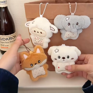 Móc khóa treo trang trí mini nhỏ xinh hình con vật cưng gấu cún cừu bông cute quà tặng học sinh rẻ