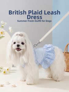 hipidog | Small Dog Dress For Bichon Teddy Maltese Leashable