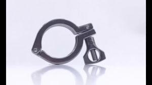 1Pcs Sanitary Tri Clamp 304 Stainless Steel Single Pin Heavy Duty Tri Clamp Clover with Wing Nut for Ferrule TC