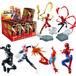 Keeppley Original Marvel Avengers Spider‑Man Building Block Toys Action Anime Figure Assembled Model Desk Ornament Fans Gifts