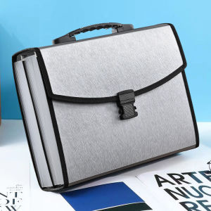 Large Capacity A4 Accordion File Folder Handheld Exam Paper Bag Student Document Storage Bag Multi-layer Organizer