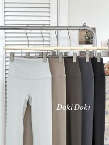 High-Waist Nude Feeling Yoga Pants Womens Seamless Butt-Lifting Fitness Leggings Base Layer Trousers Four Seasons Universal