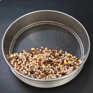 กรองแป้งสาคูสแตนเลส เครื่องมืออบขนม ตะแกรงกรองแป้งละเอียด เครื่องมือทำขนมปัง ตะแกรงกรองแป้งสาคูสำหรับอบขนม