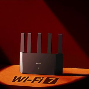 Tenda BE3600 Dual Band Wi-Fi 7 Router BE3L 3x1G Ports Easy Setup Parental Control Access Point Mode MLO VPN NFC Vertical Design