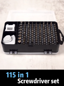 115 In 1 Precision Screwdriver Multi-function Magnetic Precision Screwdriver Set Tools Set Computer Repair Kit Electronic Tool Mini Precision Screwdriver Set with Case for Phone Laptop