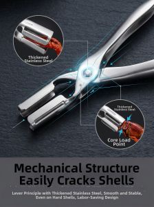 JINDONG | Easy Shrimp Peeling Clamp Stainless Steel