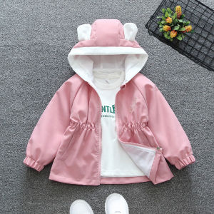 Baby Girl Back Wings Hooded Trench Coat Coat Spring & Fall 2024 New Arrival K-style Western Style Baby Girl Casual Tops