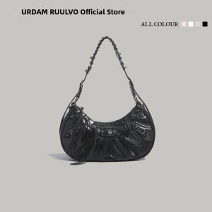 URCDN RDALVO | Trendy Commuter Pleated Crescent Hobo Bag
