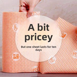 Thickened Kitchen Use Disposable Dish Towel Non-Woven Bamboo Fiber Lazy Persons Wipe Oil Resistant Household Cleaning Tool