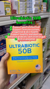 ASOLUTE ULTRABIOTIC 50 BILLION CFUS 30S | PROBIOTIC + PREBIOTIC + DIGESTIVE ENZYMES | SUPPORT GUT HEALTH & DIGESTIVE