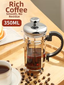 MONGDIO | Glass French Press Coffee Tea Maker Milk Frother