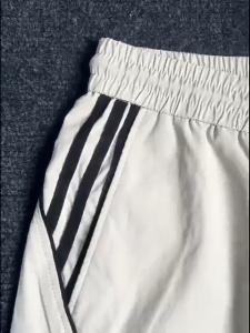 Korean Style Mens Baggy Striped Sweatpants Trendy Straight Leg Casual Pants