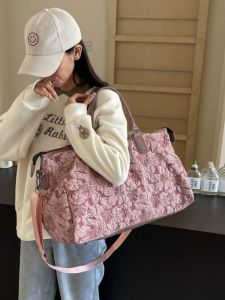 BEICHAO | Chinesestyle Embroidery Travel Bag Large Capacity