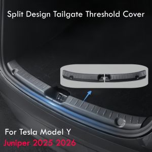 ABS Tailgate Threshold Cover for Tesla Model Y Juniper 2025 2026 Anti-Scratch Split Trunk Bumper Guard New Model Y Interior