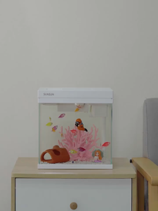 Crystal Clear Glass Fish Tank Aquarium with water pump and filtration system Aquarium Fish Tank Set