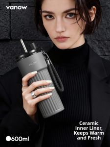 Vanow | Car Portable Ceramic-lined Insulation Straw Cup