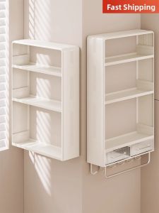 evesigar | No-drill Wall-mounted Over-the-toilet Multi-functional Bathroom Storage Cabinet