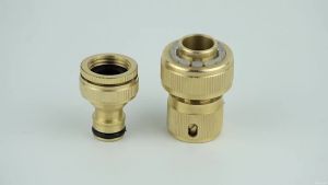 3/8" 1/2" 3/4" Brass Hose Adapter 16mm Quick Connector Irrigation Pipe Tube Connect Repair Joint Garden Watering Accessories