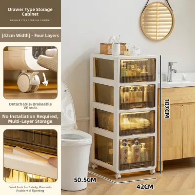 MMZECE | Waterproof Drawer Storage Cabinet for Home