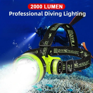 Super Bright Diving Headlight Flashlight Rechargeabl Waterproof Headlamp Rechargeable LED Flashlight