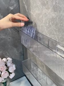 ชั้นวางของ ติดผนัง พลาสติก 2109 ไม่ต้องเจาะรู ชั้นที่ดีสำหรับชุดเครื่องประดับมือ (มิตร)