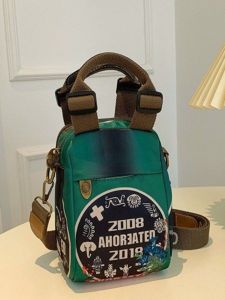 กระเป๋าสะพายข้างผ้าอ็อกซ์ฟอร์ดหลายชั้นสำหรับผู้หญิง กระเป๋าถือแบบสะพายข้างแนวตั้ง กระเป๋าโทรศัพท์มือถือสีบล็อก กระเป๋าสะพายข้างแบบสะพายข้างสำหรับผู้หญิง