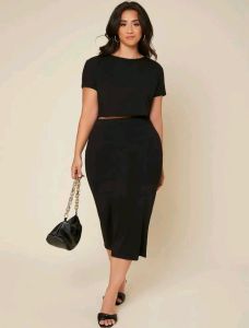 PLUS SIZE TERNO - PLUS SIZE COORDINATES - TOP & SKIRT PLUS SIZE