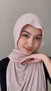 PASMINA MELEYOT JERSY SUPER - KASUARI HIJAB STYLE - HIJAB INSTAN