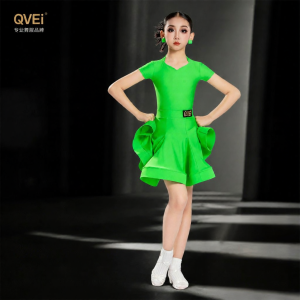 QVEi | Latin Dance Costume for Girls Competition and Grading