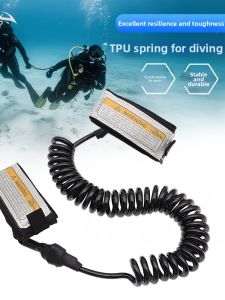 Elastic Spring Buddy Divers Safety Cord 3M