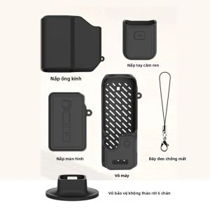 Ốp Bảo Vệ Silicon Cho DJI OSMO Pocket 4P Pro | Vỏ Bảo Vệ Phụ Kiện Bền Bỉ | Túi Đựng Gimbal Chất Liệu Cao Cấp Di Động