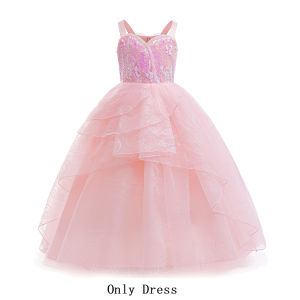 Children Pink Witch Dress Wicked Glinda Elphaba Cosplay Costume Dress Child Girls Halloween Costume Good Witch Princess Dresses