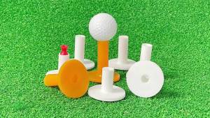 ELGMK 1Pc Durable Rubber Golf Tees Holder for Golf Driving Range Tee Practice 4 Heights Ball Holder for Driving Ranges Mats Practice