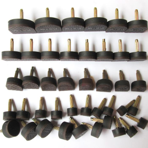 Double-Layer Brown/Black/Apricot Heel Stud for Shoes with Superior Wear Resistance and Anti-Slip Features
