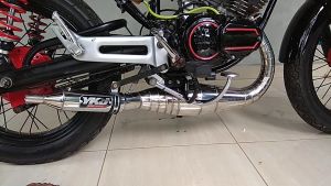 Knalpot Motor Rx King RxS Kolong Telo Kompetisi Stainless Steel