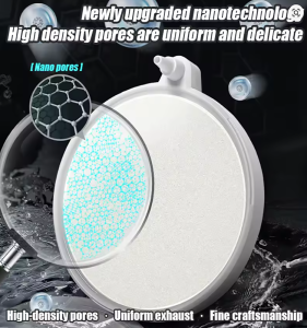 Aquarium Aeration Stone Bubble Maker Mini Oxygen Pump Fogging Air Disk Aquatic Tank Aromatherapy Diffuser Fish Tank Accessories