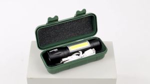 Albinaly Senter LED XPE Q5 COB 2300 Lumens USB Rechargeable Flashlight 1517