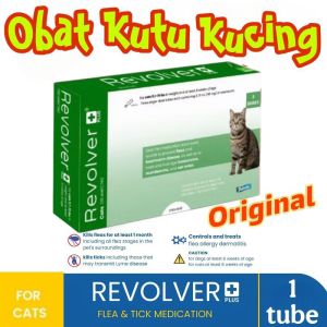 Cat 1tube REVOLVER PLUS Original Cat Kucing Revol Ver Kucing Adult Kitten OBAT TETES KUTU Ampuh Kucing Anti Kutu Tungau