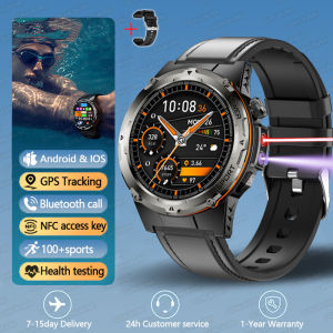 2025 New Swim T-Rex 3 GPS Smart Watch Men Infrared light Tracking 3ATM Waterproof Clock NFC HD AMOLED Call Health Sport Watches