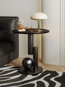 FWTDF | Premium Minimalist Black Round Table