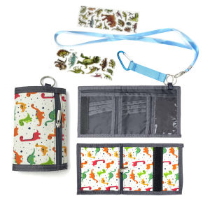 Childrens Wallet Multifunctional Wallet Foldable Canvas Coin Purse Primary School Student Card Bag Student Cartoon Money