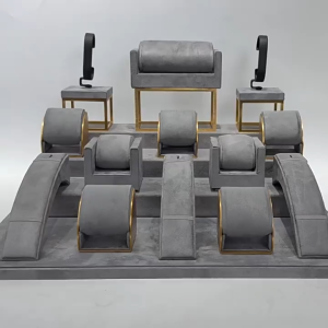 กล่องนาฬิกา วัสดุหนังไมโครไฟเบอร Watch Box ขาตั้งนาฬิกา สําหรับวางโชว์นาฬิกาข้อมือ ชั้นโชว์สินค้าสตรีมมิ่งสด