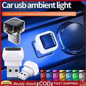 HLINKEY 4pcs Universal Mini USB Light LED Modeling Car Ambient Light Neon Interior Light Car Jewelry Neon Atmosphere Ambient Lamp Accessories