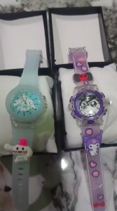jam tangan kuromi anak perempuan menyala lampu lucu melody cinnamoroll